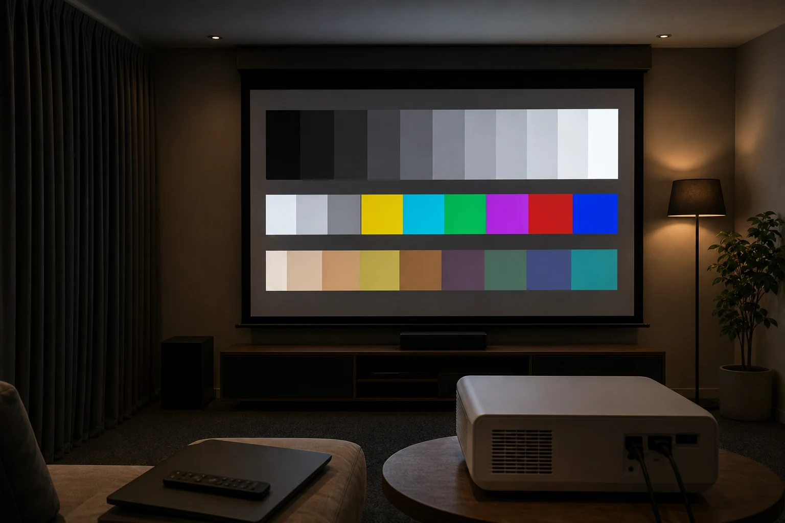 Comment calibrer les couleurs de mon projecteur?
