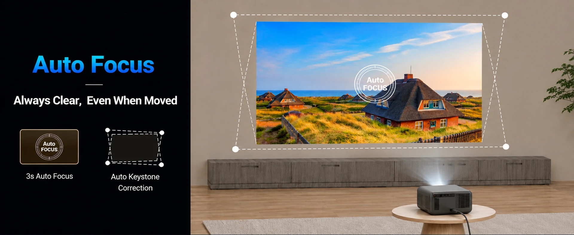 BOSS S8A automatic focus feature graphic